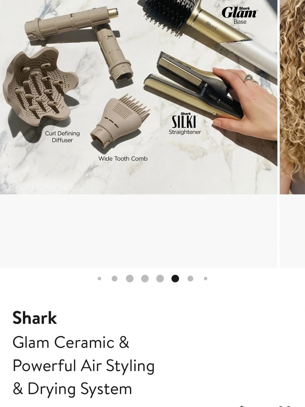 Ceramic Hair Straightener & Styling Brush Set - Beige